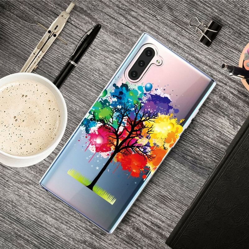 Capa De Celular Para Samsung Galaxy Note 10 Árvore Aquarela Perfeita