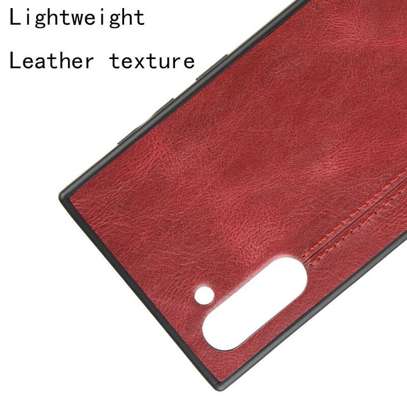 Capa De Celular Para Samsung Galaxy Note 10 Efeito Couro Couture