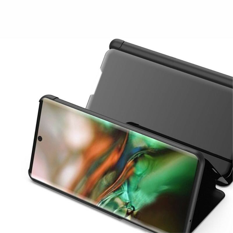 Capa De Celular Para Samsung Galaxy Note 10 Espelho E Couro Sintético