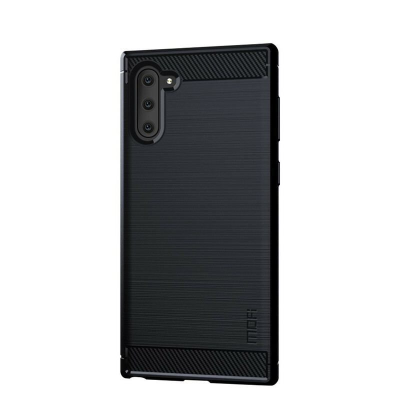 Capa Para Samsung Galaxy Note 10 Fibra De Carbono Escovada Mofi
