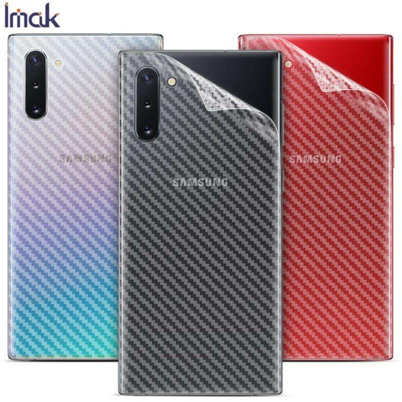 Película Protetora Traseira Para Samsung Galaxy Note 10 Carbon Imak