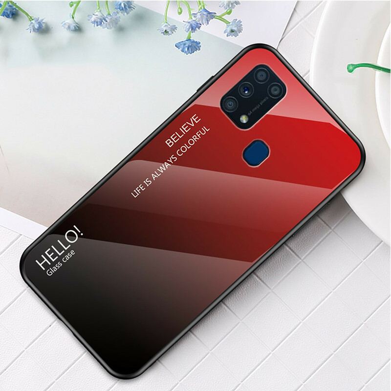 Capa De Celular Para Samsung Galaxy M31 Olá Vidro Temperado
