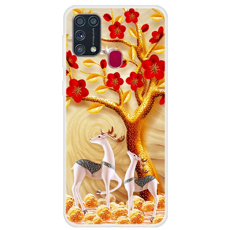 Capa Para Samsung Galaxy M31 Árvore Dourada