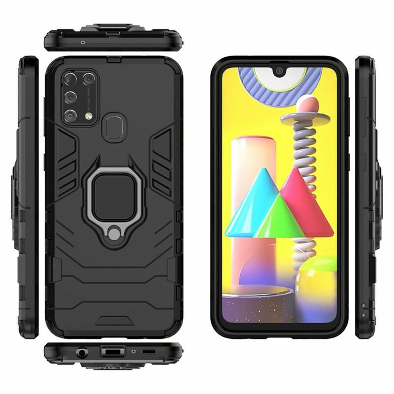 Capa Para Samsung Galaxy M31 Resistente A Anel