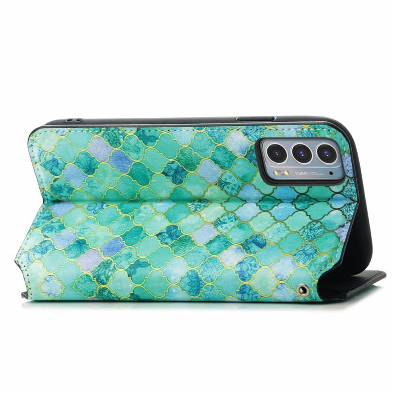 Capa De Celular Para Motorola Edge 20 Flip Padrão Colorido Surpreendente
