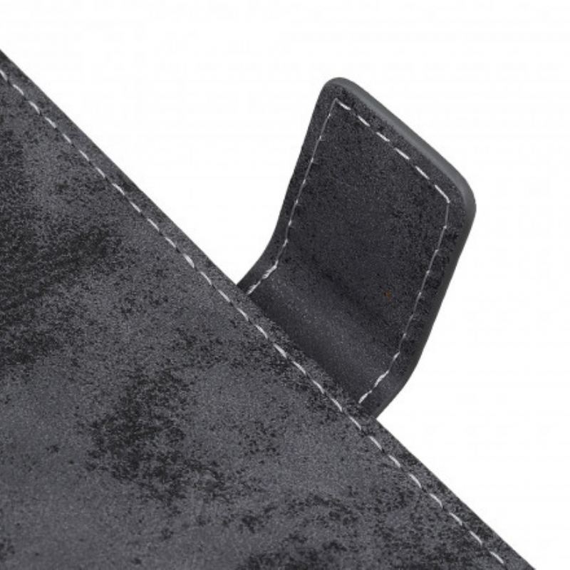 Capa De Couro Para Motorola Edge 20 Couro Falso Vintage