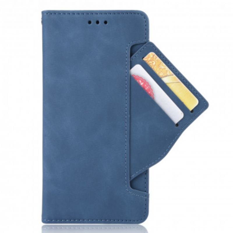 Capa De Couro Para Motorola Edge 20 Multi-card Premier Class