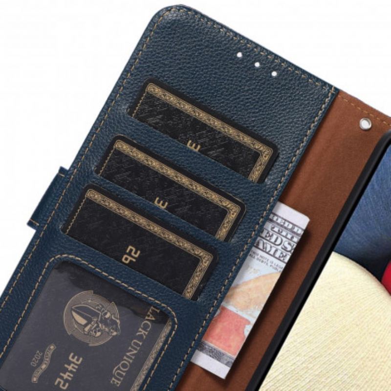 Capa Flip Para Motorola Edge 20 Estilo Lichia Rfid Khazneh