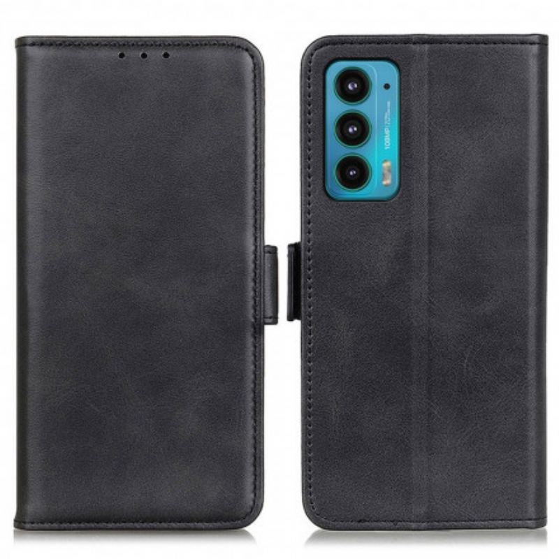 Capa Folio Para Motorola Edge 20 Fecho Duplo