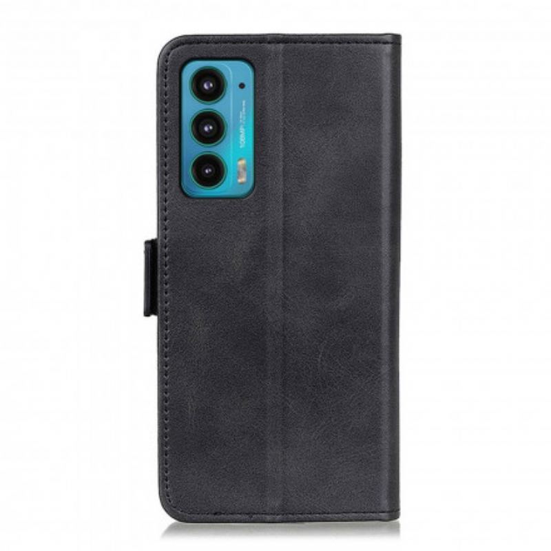 Capa Folio Para Motorola Edge 20 Fecho Duplo