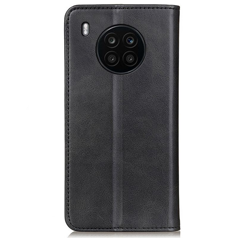 Capa De Celular Para Huawei Nova 8i Flip Couro Rachado Elegância