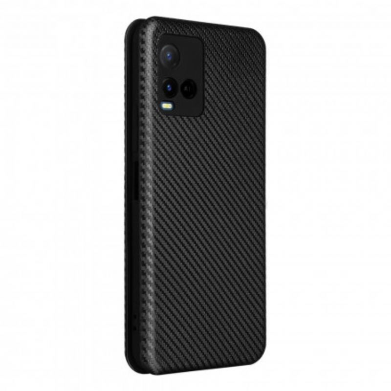 Capa De Celular Para Vivo Y21s Flip Silicone De Carbono Colorido