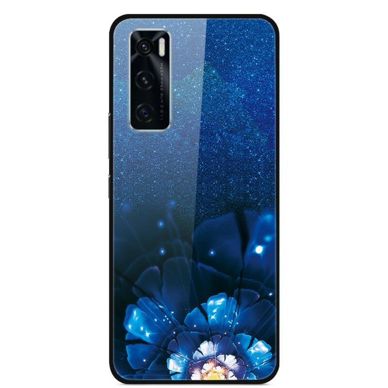 Capa Para Vivo Y70 Fancy Flowers Em Vidro Temperado