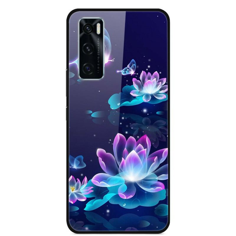Capa Para Vivo Y70 Fancy Flowers Em Vidro Temperado