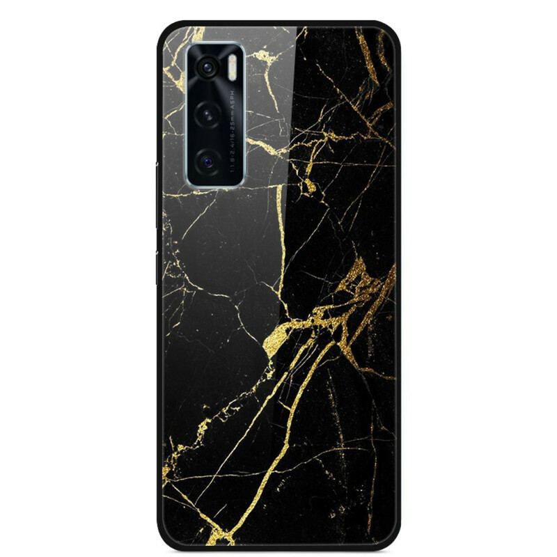Capa Para Vivo Y70 Vidro Temperado Mármore Supremo