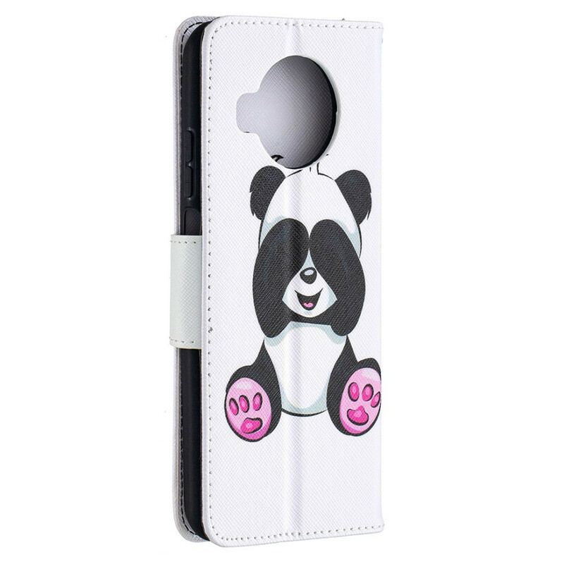 Capa Flip Para Xiaomi Redmi Note 9 Pro 5G Panda Divertido