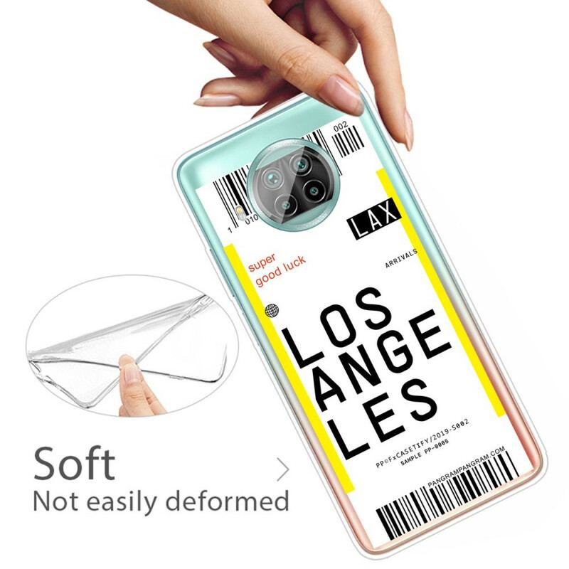 Capa Para Xiaomi Redmi Note 9 Pro 5G Cartão De Embarque Para Los Angeles
