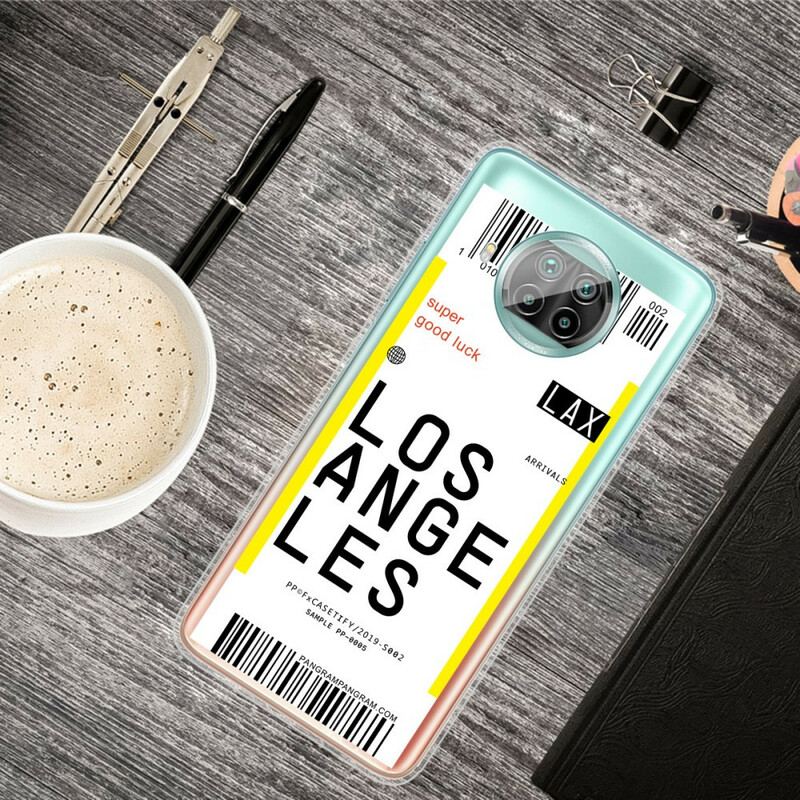 Capa Para Xiaomi Redmi Note 9 Pro 5G Cartão De Embarque Para Los Angeles