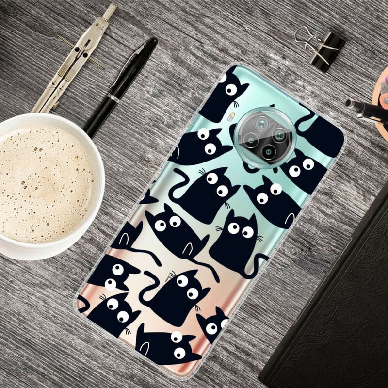 Capa Para Xiaomi Redmi Note 9 Pro 5G Gatos Pretos