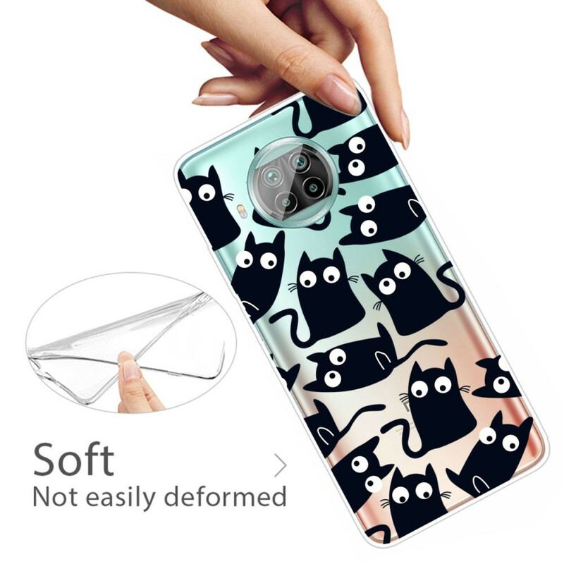 Capa Para Xiaomi Redmi Note 9 Pro 5G Gatos Pretos