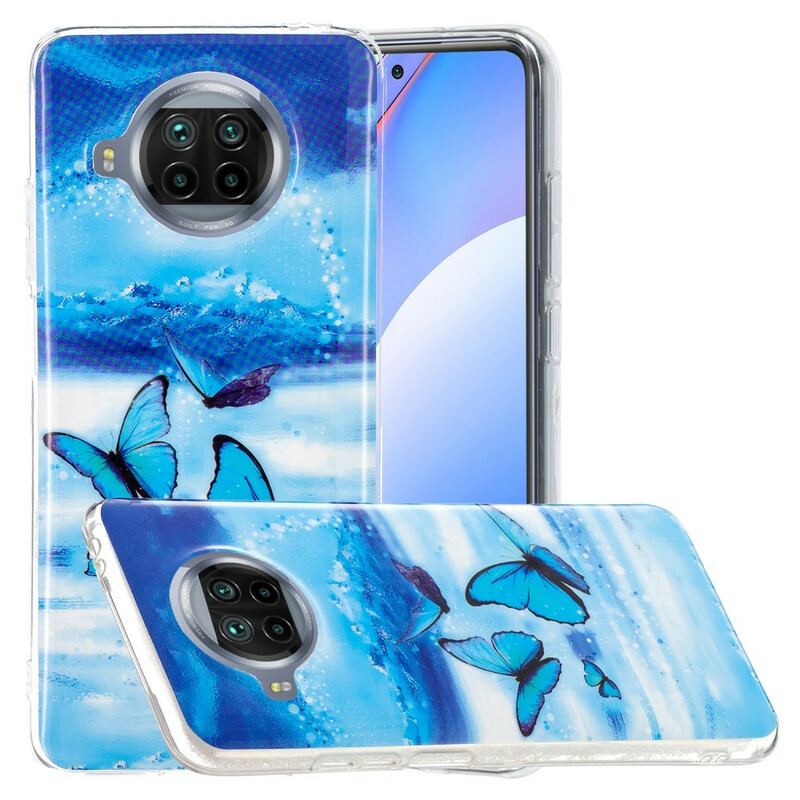 Capa Para Xiaomi Redmi Note 9 Pro 5G Série Borboletas Neon