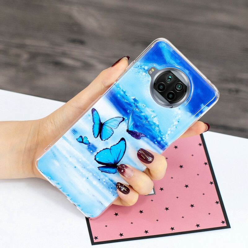 Capa Para Xiaomi Redmi Note 9 Pro 5G Série Borboletas Neon
