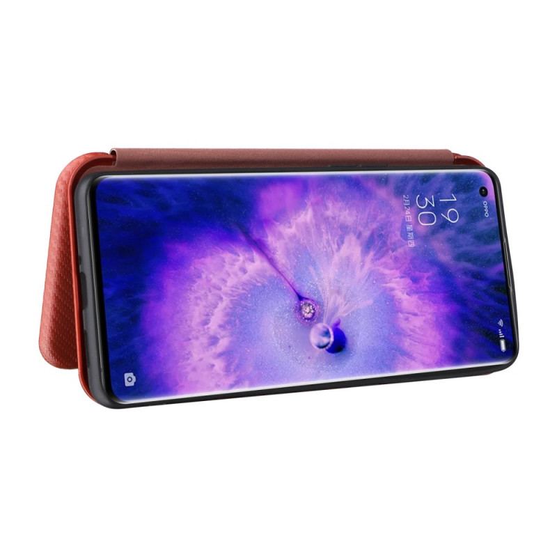 Capa De Celular Para Oppo Find X5 Flip Fibra De Carbono