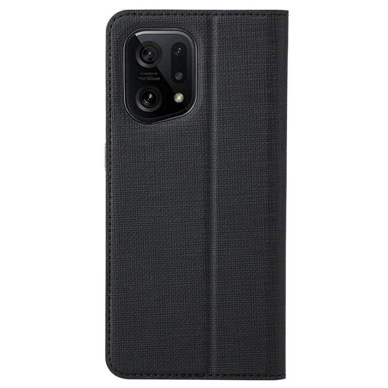 Capa De Celular Para Oppo Find X5 Flip Vili Textura De Tecido