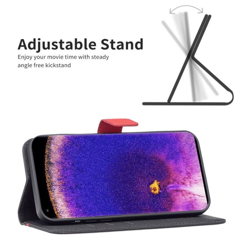 Capa De Couro Para Oppo Find X5 Couro Sintético Tetxuré Binfen Color