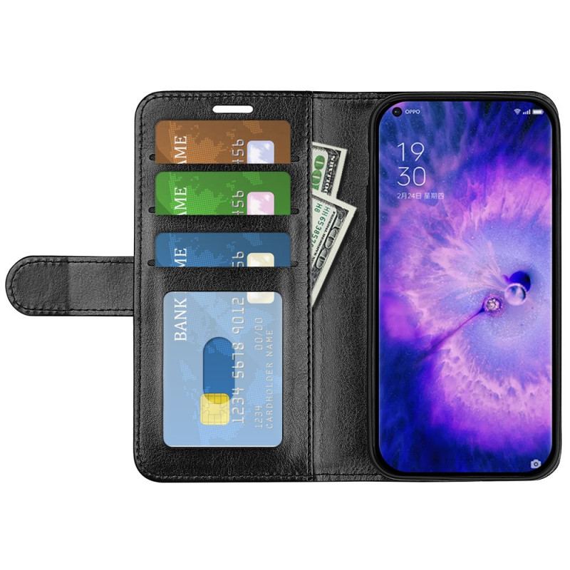 Capa De Couro Para Oppo Find X5 Couro Ultra Sintético