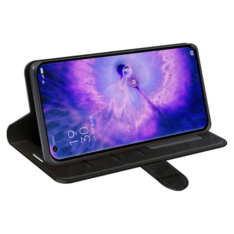 Capa De Couro Para Oppo Find X5 Couro Ultra Sintético