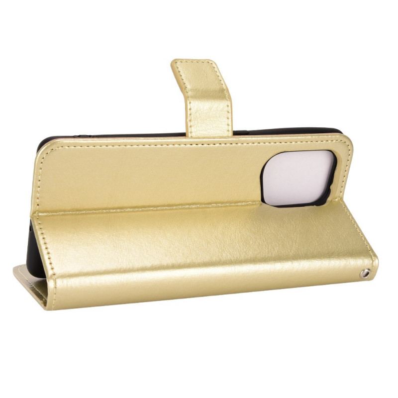 Capa Flip Para Oppo Find X5 Couro Falso Chamativo