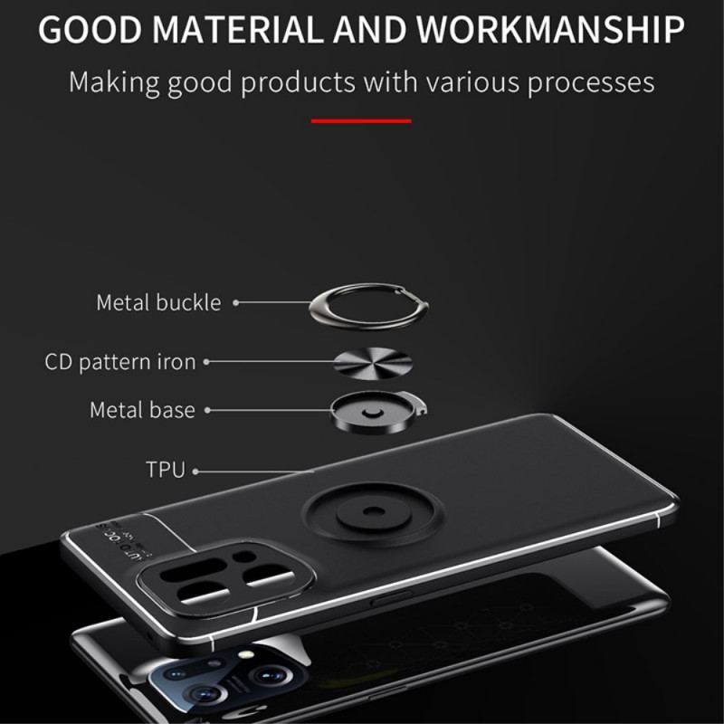 Capa Para Oppo Find X5 Anel Giratório