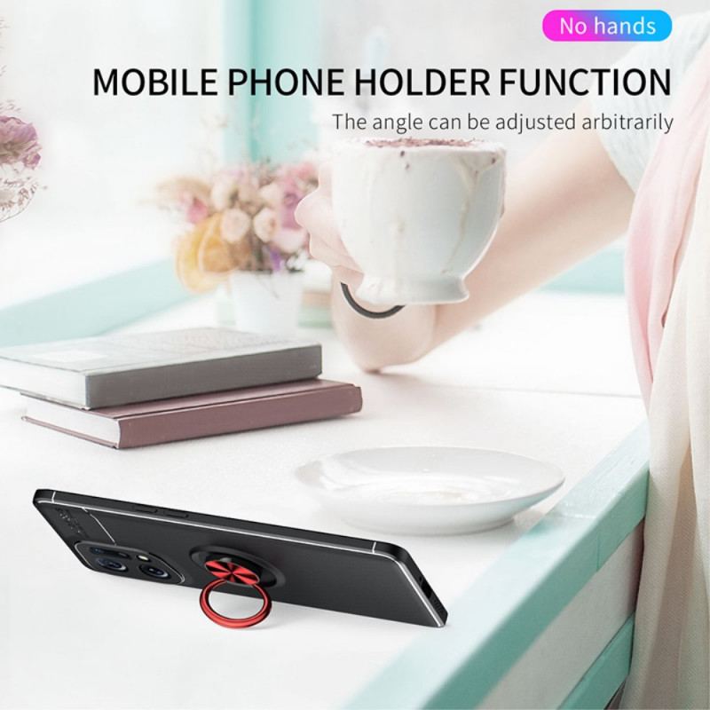 Capa Para Oppo Find X5 Anel Giratório