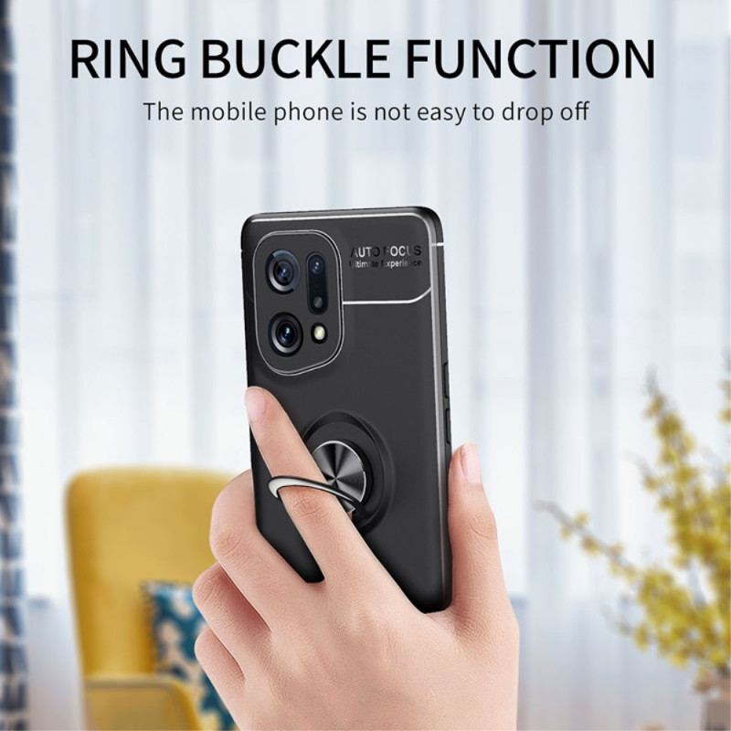 Capa Para Oppo Find X5 Anel Giratório