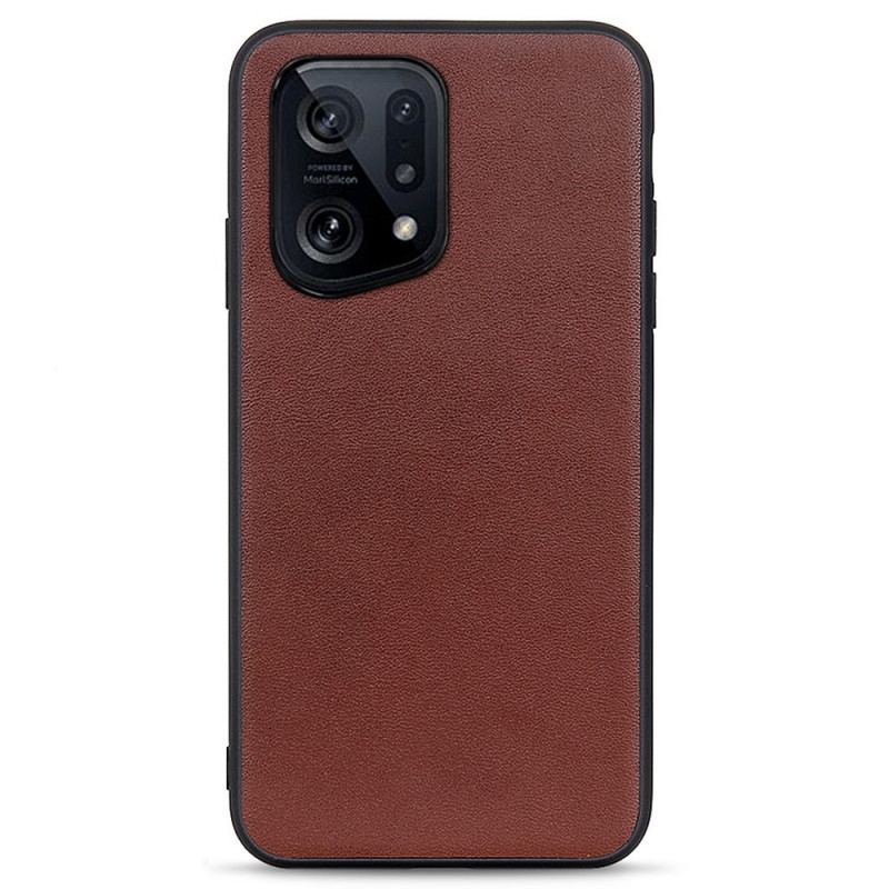 Capa Para Oppo Find X5 Couro