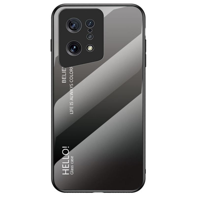 Capa Para Oppo Find X5 Olá Vidro Temperado
