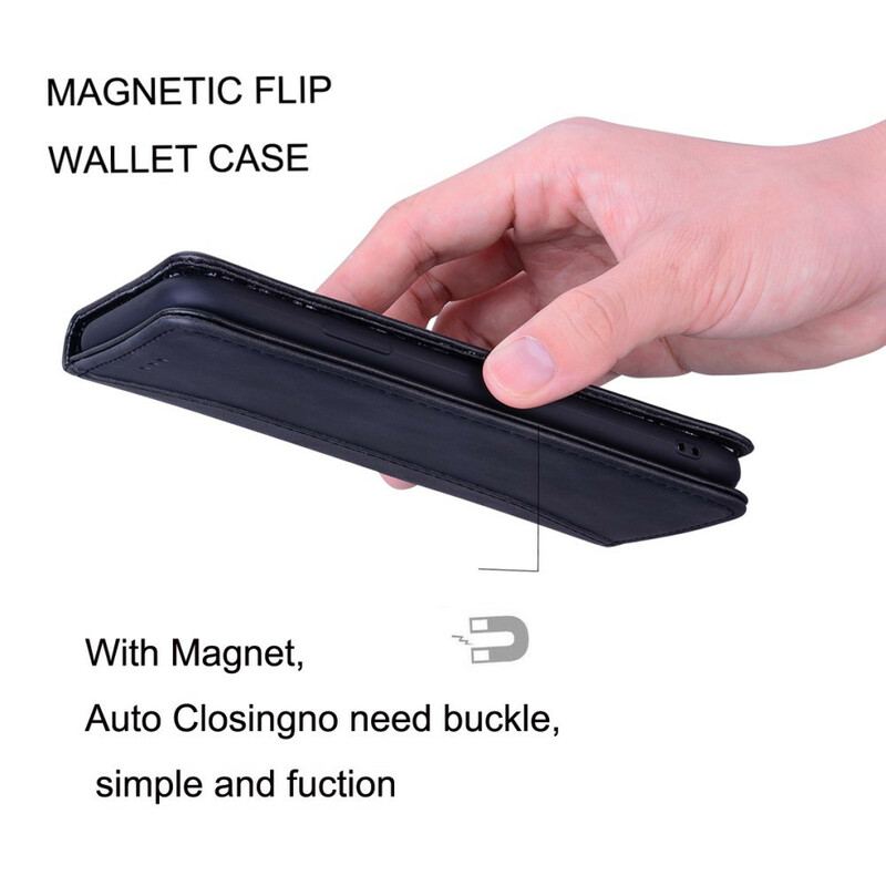 Capa De Celular Para Huawei P Smart 2020 Flip Efeito Couro Empresarial Em Dois Tons