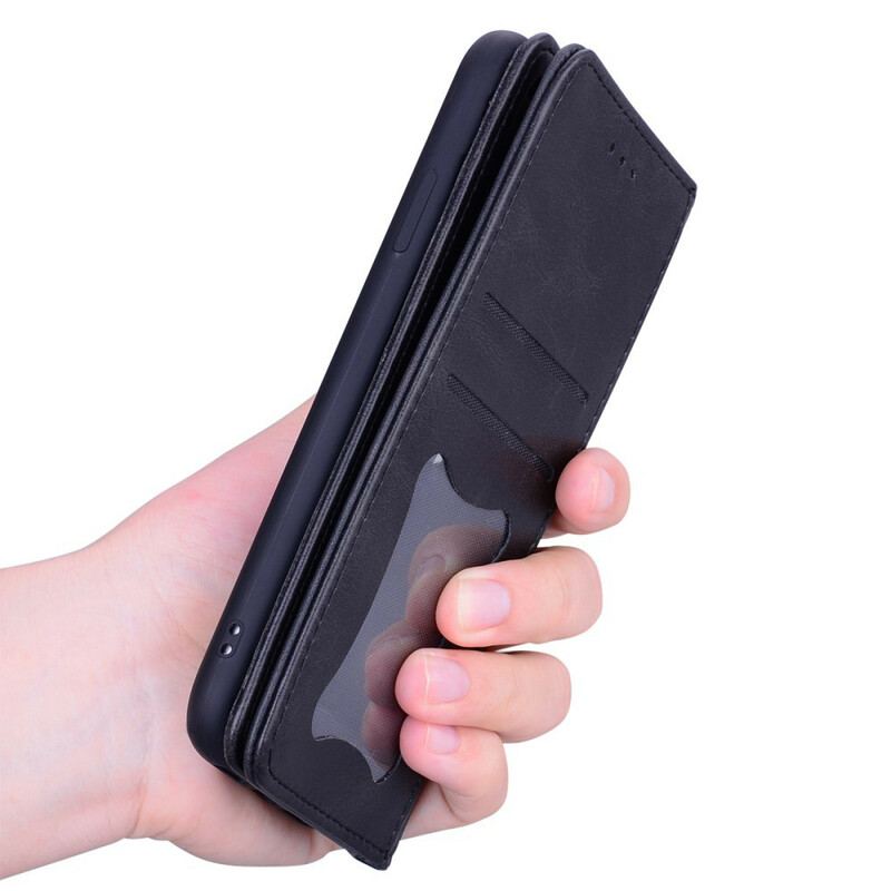 Capa De Celular Para Huawei P Smart 2020 Flip Efeito Couro Empresarial Em Dois Tons