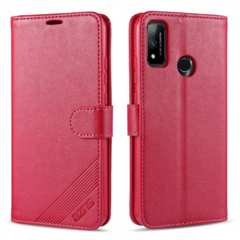 Capa De Couro Para Huawei P Smart 2020 Couro Sintético Azns
