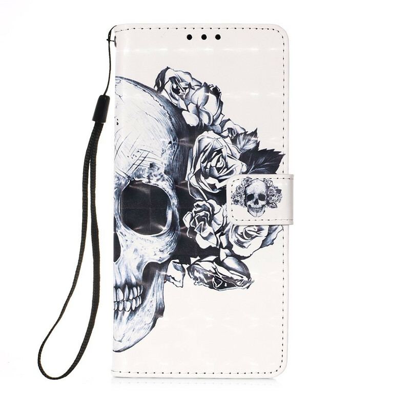 Capa Flip Para Huawei P Smart 2020 Caveira Florida