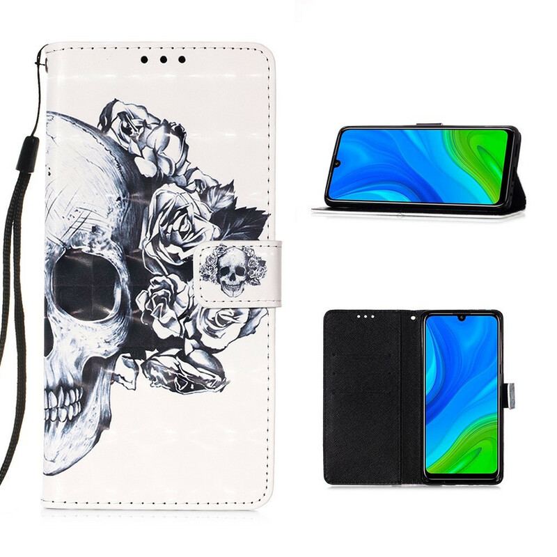Capa Flip Para Huawei P Smart 2020 Caveira Florida