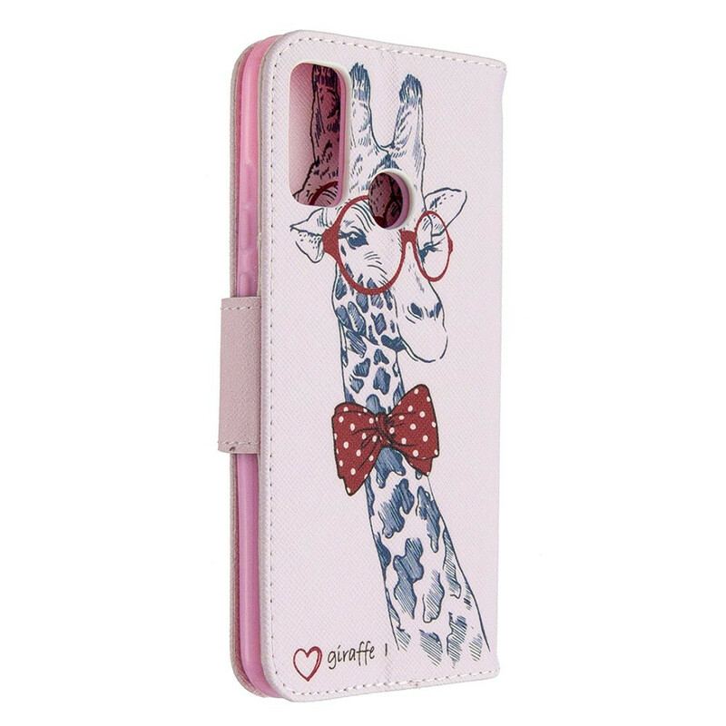 Capa Flip Para Huawei P Smart 2020 Girafa Inteligente