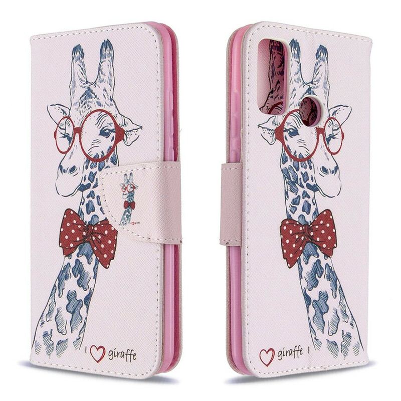 Capa Flip Para Huawei P Smart 2020 Girafa Inteligente