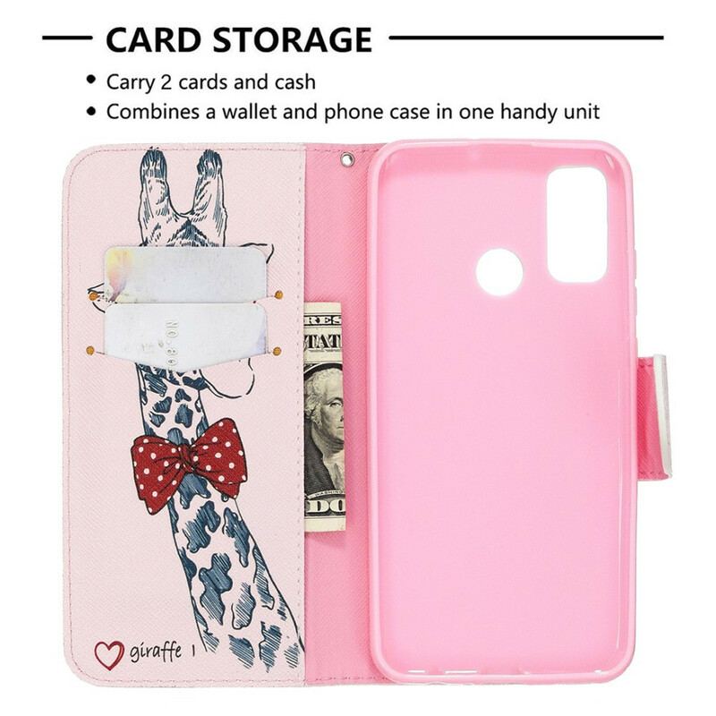Capa Flip Para Huawei P Smart 2020 Girafa Inteligente