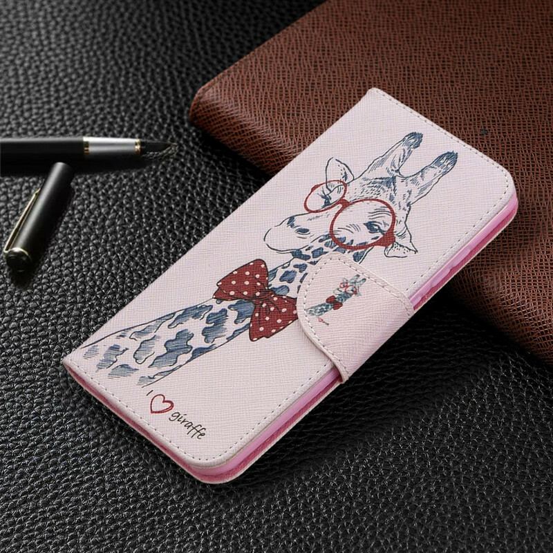 Capa Flip Para Huawei P Smart 2020 Girafa Inteligente