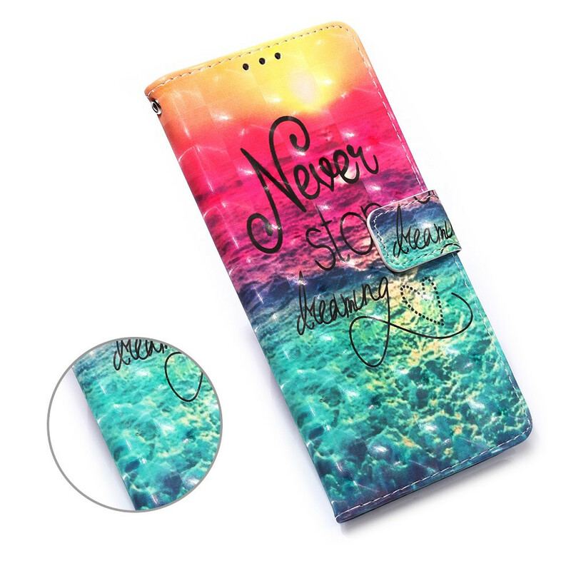 Capa Flip Para Huawei P Smart 2020 Nunca Pare De Sonhar