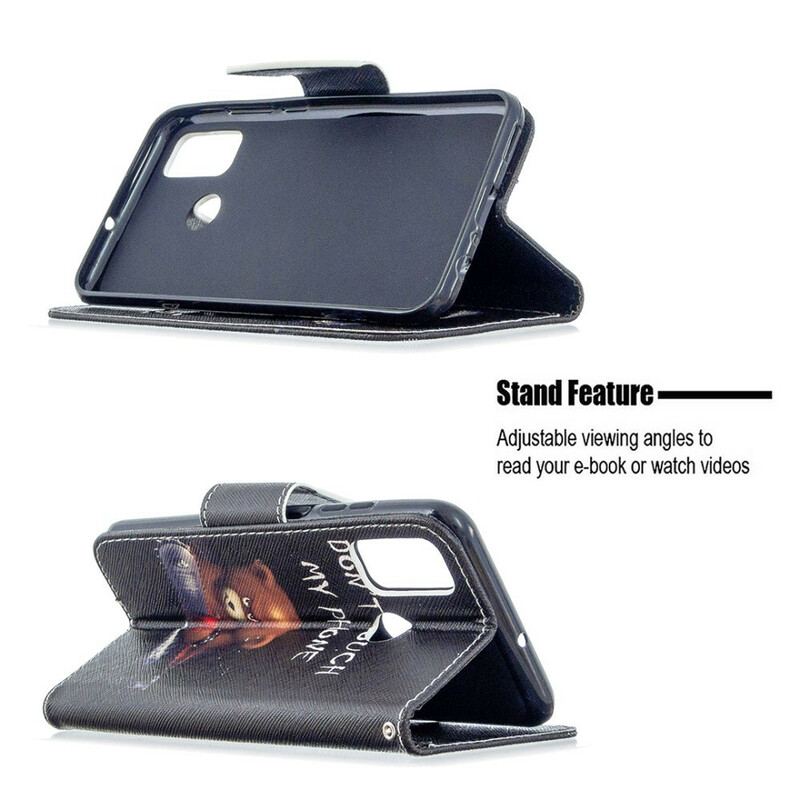 Capa Folio Para Huawei P Smart 2020 Urso Perigoso