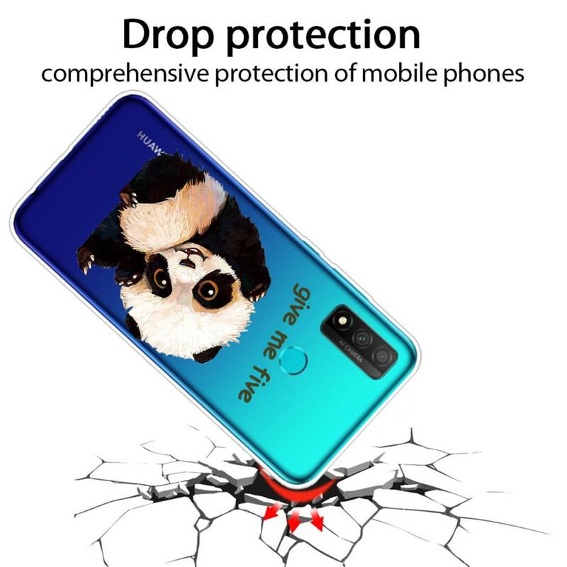 Capa Para Huawei P Smart 2020 Panda Sem Costura Dá-me Cinco