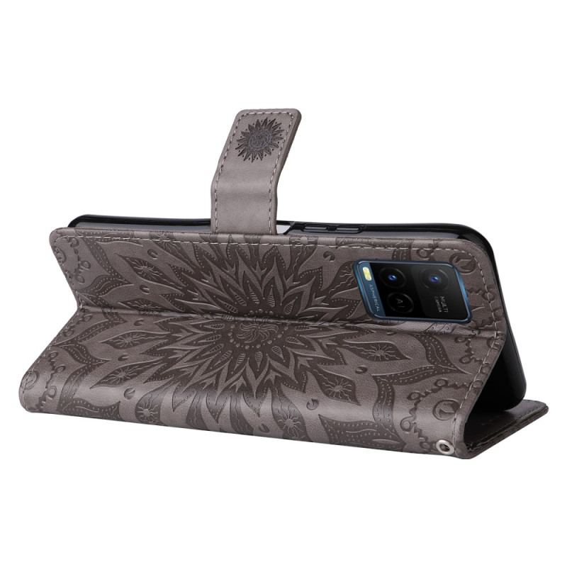 Capa Flip Para Vivo Y33s De Cordão Tanga Sol